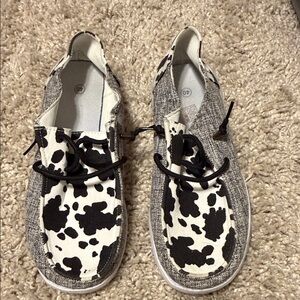 Cow Print Casual Shoes